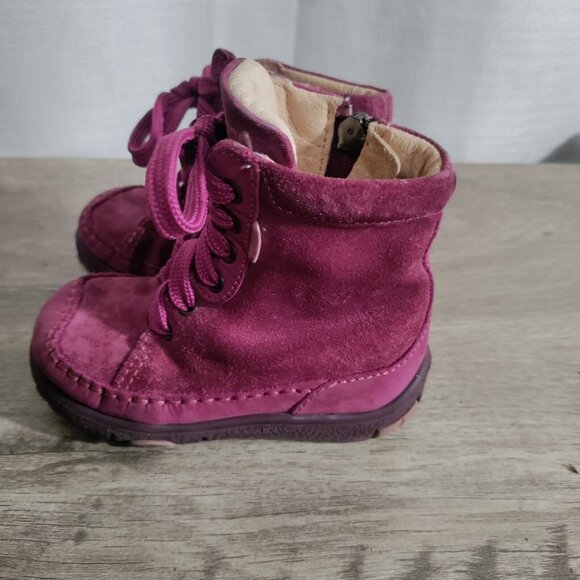 Primigi Other - Primigi Pink Girls Suede Boots Size 5.5 US Toddler Baby EU 21 Kids Shoes